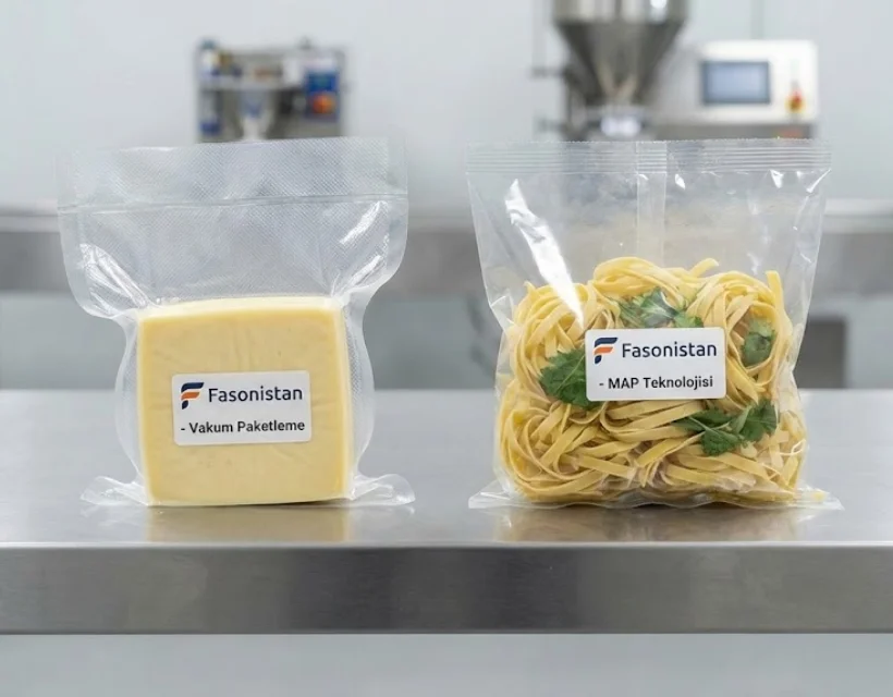Fasonistan | Gıdada Modifiye Atmosfer (MAP) ve Vakum Paketleme Farkları
