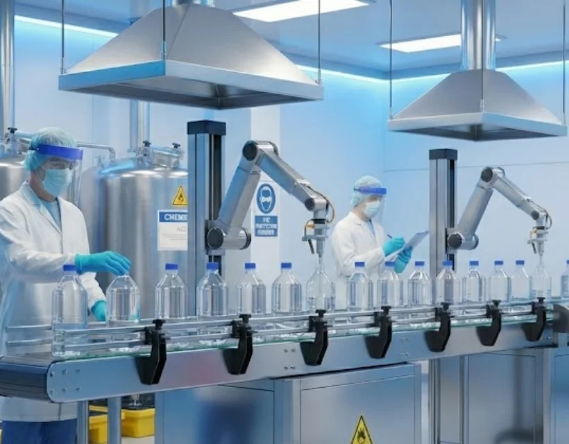 Fasonistan | Alkol Bazlı Kimyasalların Güvenli Fason Dolumu