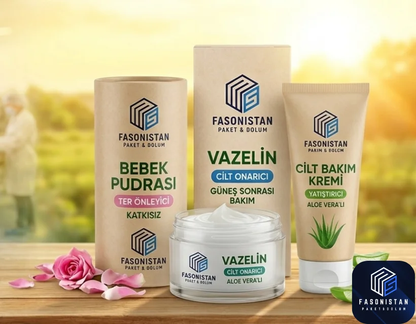 Fasonistan | Yaz Sıcaklarına Hazırlık: Bebek Pudrası, Vazelin ve Cilt Bakım Ürünlerinde Profesyonel Fason Dolum