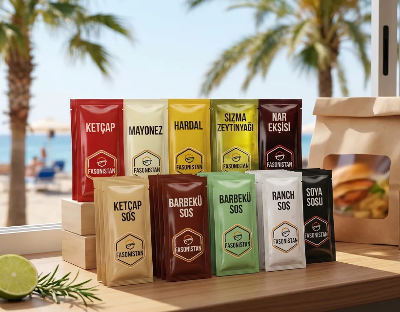 Fasonistan | Plaj ve Paket Servislerin Kurtarıcısı: Özel Logolu (Private Label) Saşe Sos Dolumu